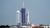 U.S. -- The SpaceX Falcon 9, with the Crew Dragon spacecraft on top of the rocket, sits on Launch Pad 39-A, at Kennedy Space Center in Cape Canaveral, Florida, May 27, 2020